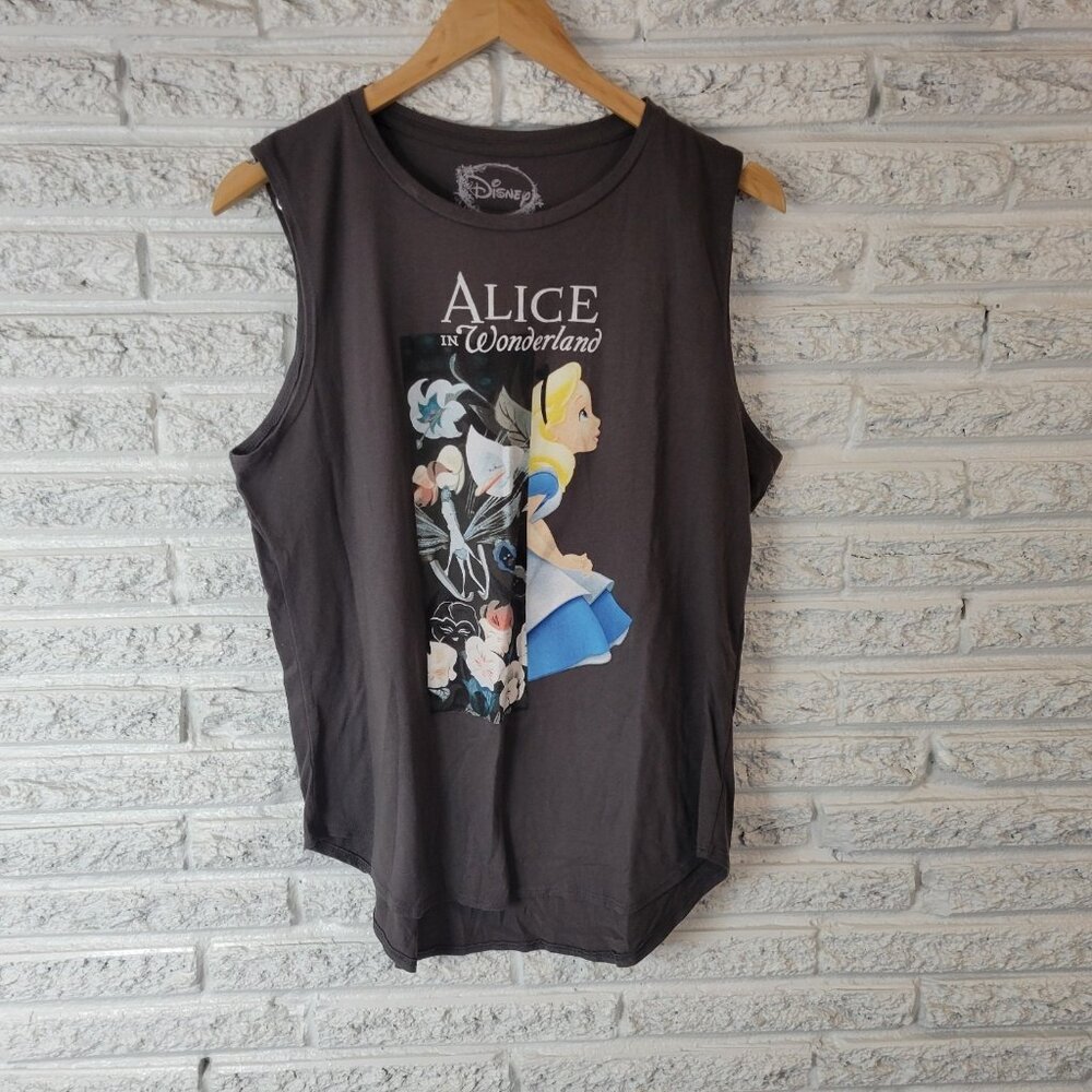 Disney Alice in Wonderland Women's XXL Plus Green Sleeveless Tank Top NOV165E